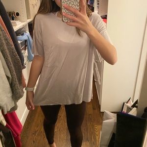 short sleeve grey lizard thicket top